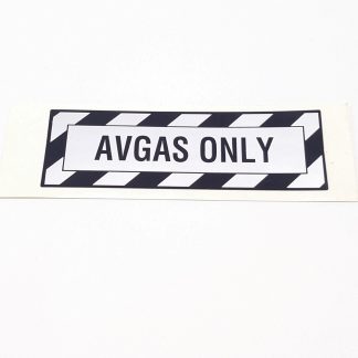 T-022 Avgas Only placard